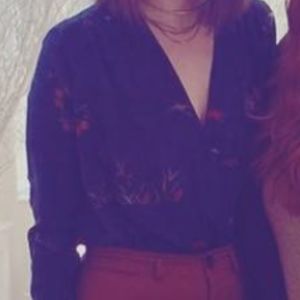 Winter Floral Printed Bodysuit